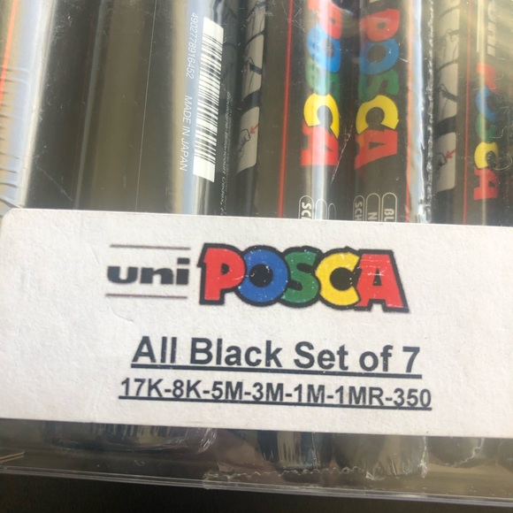 Uni POSCA Mixed Marker Pack - 7 Paint Markers - Picture 3 of 3